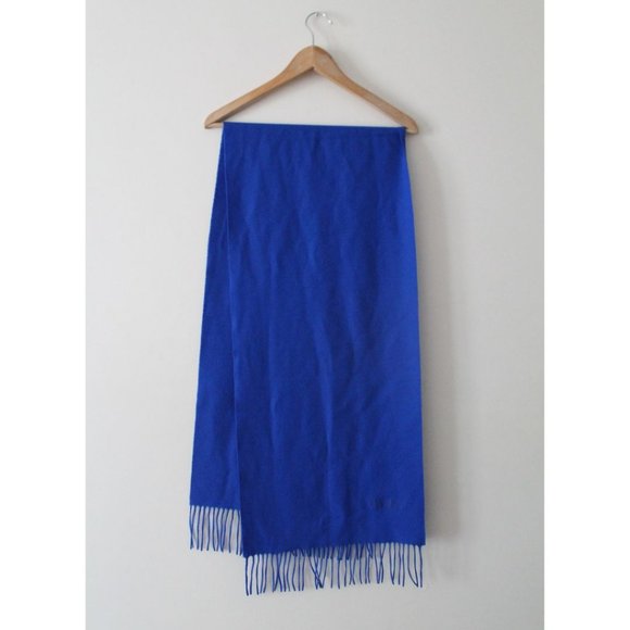 Moschino Bright Blue Merino Wool Scarf - Picture 6 of 7